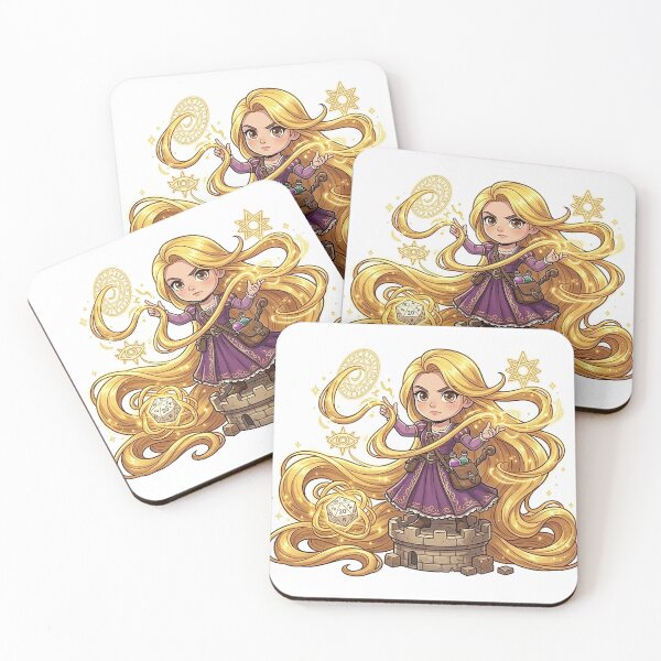 Item preview, Chibi Rapunzel Sorcerer - Golden Hair Magic DND Fairy Tale RPG designed and sold by ComTheaterShop.