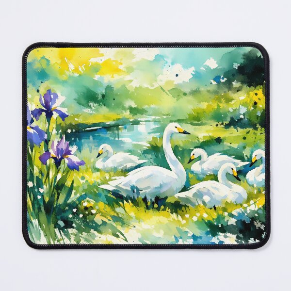 Item preview, Serene Swans by the Pond designed and sold by cuprum.
