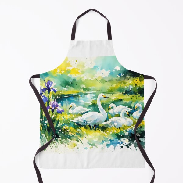 Item preview, Serene Swans by the Pond designed and sold by cuprum.