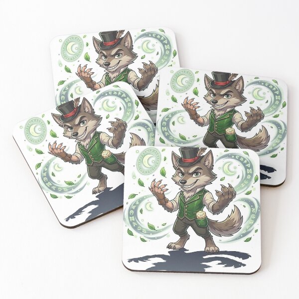 Item preview, Chibi Big Bad Wolf Druid - Dapper Shapeshifter DND Fairy Tale RPG designed and sold by ComTheaterShop.
