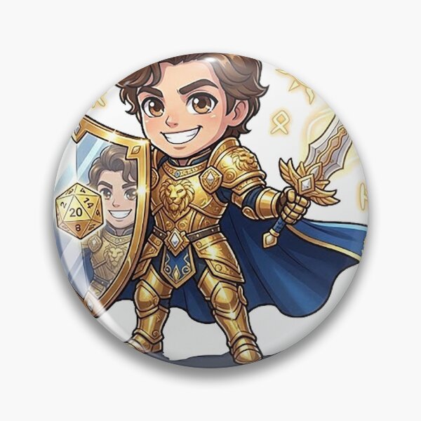 Item preview, Chibi Prince Paladin - Vain Golden Knight DND Fairy Tale RPG designed and sold by ComTheaterShop.