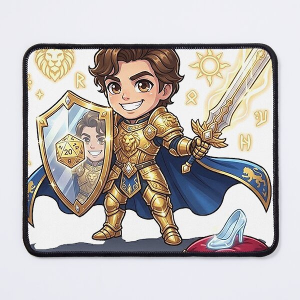 Item preview, Chibi Prince Paladin - Vain Golden Knight DND Fairy Tale RPG designed and sold by ComTheaterShop.