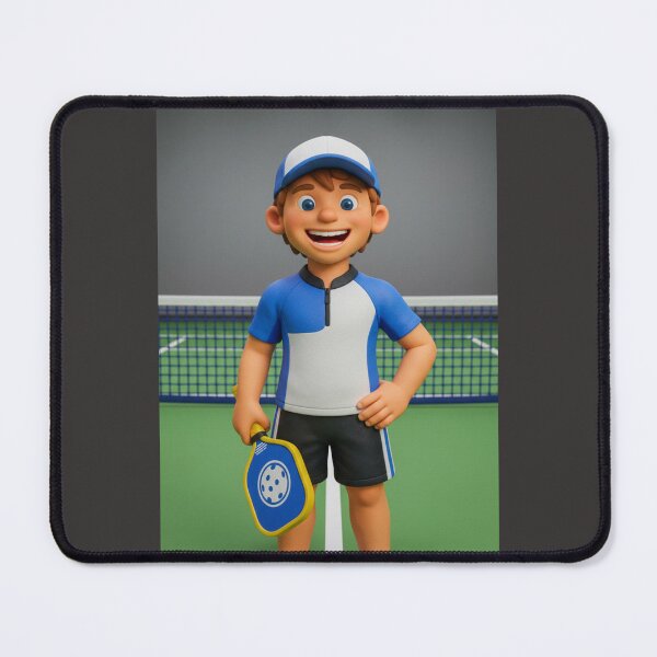 Aperçu de l'œuvre Garçon jouant au pickleball créée et vendue par BAZ Creative Design.