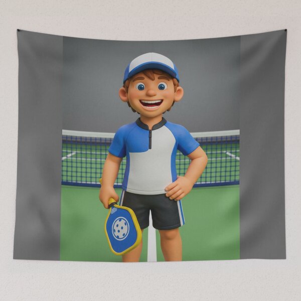 Item preview, Boy Playing Pickleball designed and sold by BAZ Creative Design.