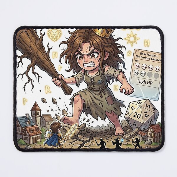 Item preview, Chibi Giantess Boss Monster - Fairy Tale Raid DND Tabletop RPG designed and sold by ComTheaterShop.