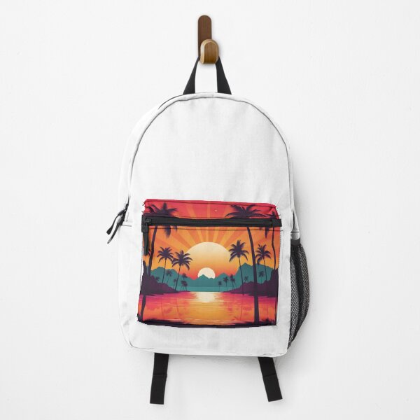 Item preview, Retro Sunset Palm Trees 80s Vintage Aesthetic - 18 designed and sold by RELAX STATION.