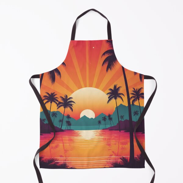 Item preview, Retro Sunset Palm Trees 80s Vintage Aesthetic - 18 designed and sold by RELAX STATION.