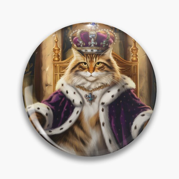 Item preview, King cat. designed and sold by MyHappyArtShop.