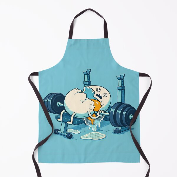 Item preview, Divertido huevo de fitness: caricatura de gimnasio con huevo roto | Ilustración de entrenamiento fallido designed and sold by Mavriboy.