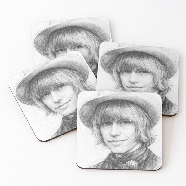 Item preview, Iconic 60s Rock Legend Pencil Portrait | Black and White Vintage Music Sketch | Classic British Rock Star Wall Art designed and sold by Leon Woods Pencil Art.