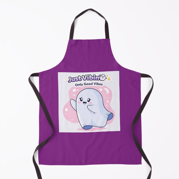 Item preview, ? Cute Ghost Just Vibin Only Good Vibes Kawaii Aesthetic Sticker designed and sold by sumodesign.