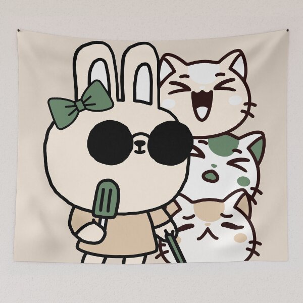 Item preview, Blind Rabbit with White Cane and Popsicle designed and sold by Kanniax.
