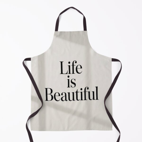Item preview, Life Is Beautiful Quote – Minimalist Text Art designed and sold by Mita986.