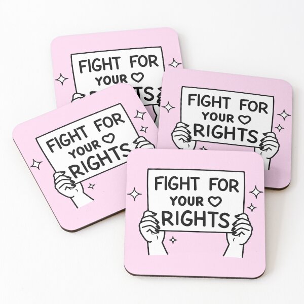 Item preview, Fight for Your Rights B&W designed and sold by FlothWest.