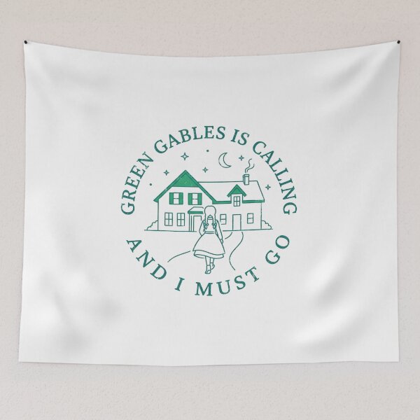 Item preview, Green Gables Is Calling And I Must Go Anne Shirley Line Art designed and sold by Fenay Designs.