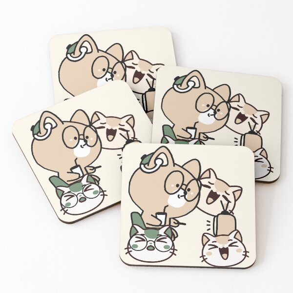 Item preview, Hard of Hearing Cat with Hearing Aid Watching TV designed and sold by Kanniax.