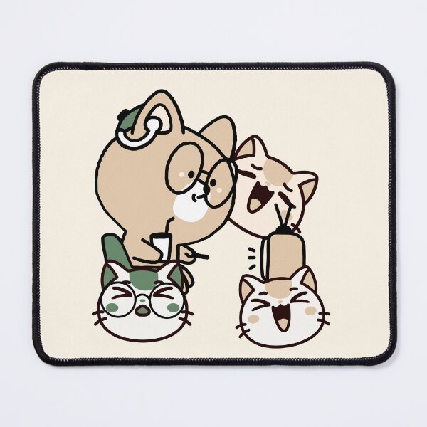 Item preview, Hard of Hearing Cat with Hearing Aid Watching TV designed and sold by Kanniax.