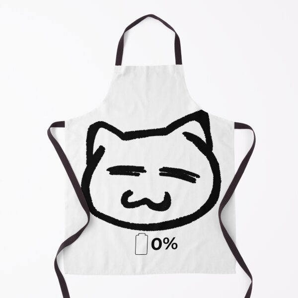 Item preview, Funny Social Battery Cat 0% Low Energy Cat Meme Design designed and sold by khaoulaassila.