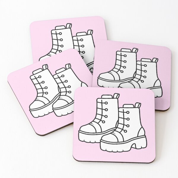 Item preview, Rebel Pink Boots B&W designed and sold by FlothWest.