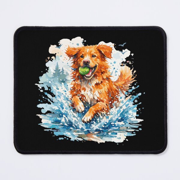 Item preview, Great in the jump: Watercolor Duck Tolling Retriever designed and sold by Pineapple-Tree.