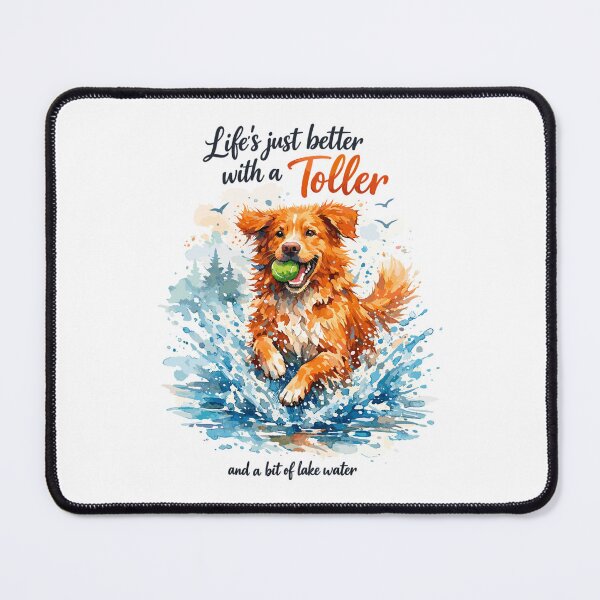 Item preview, Nova Scotia Watercolor: Life’s Better with a Toller designed and sold by Pineapple-Tree.