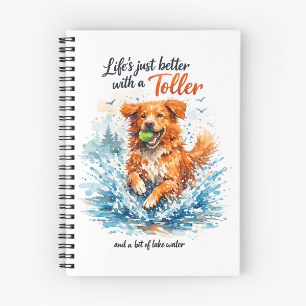 Item preview, Nova Scotia Watercolor: Life’s Better with a Toller designed and sold by Pineapple-Tree.