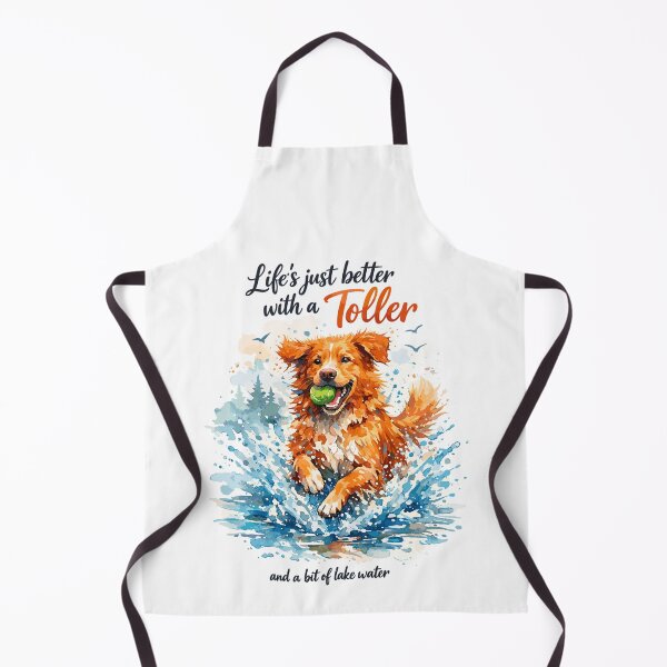 Item preview, Nova Scotia Watercolor: Life’s Better with a Toller designed and sold by Pineapple-Tree.