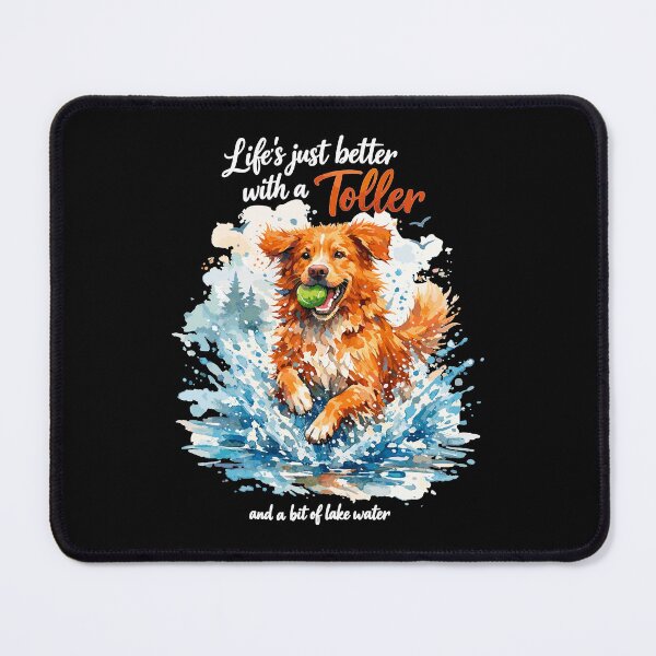 Item preview, Nova Scotia Watercolor: Life’s Better with a Toller designed and sold by Pineapple-Tree.