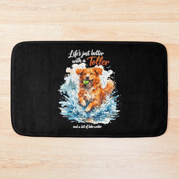 Item preview, Nova Scotia Watercolor: Life’s Better with a Toller designed and sold by Pineapple-Tree.