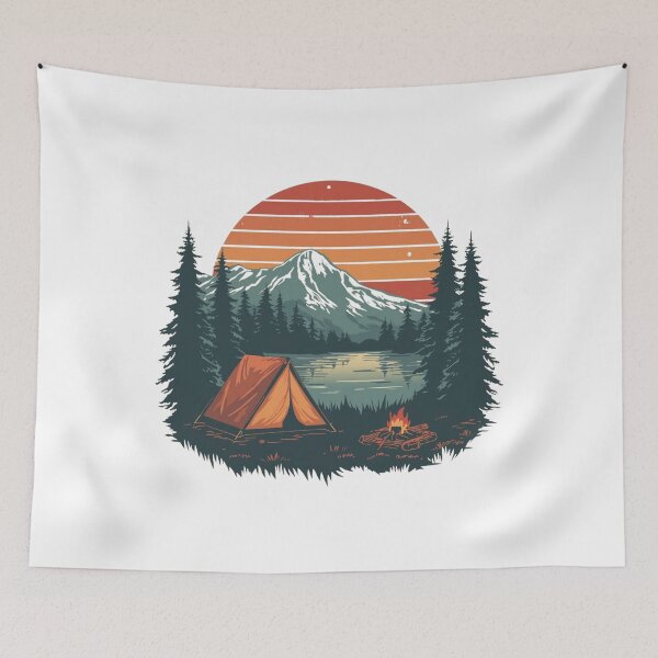 Item preview, Retro camping designed and sold by Tragedyshop.