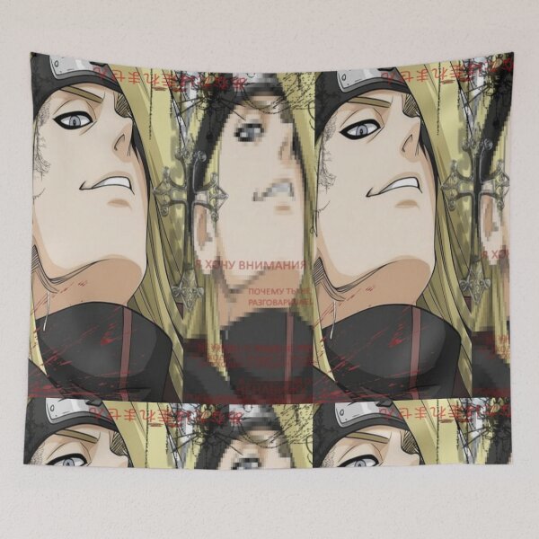 Item preview, Deidara Akatsuki Grunge Glitchcore Aesthetic - Edgy Manga Art designed and sold by Camistudios.