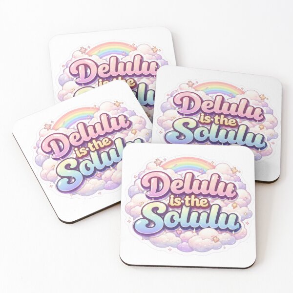 Item preview, Delulu Is the Solulu – Cute Aesthetic Motivational Sticker designed and sold by Dasts Cart.