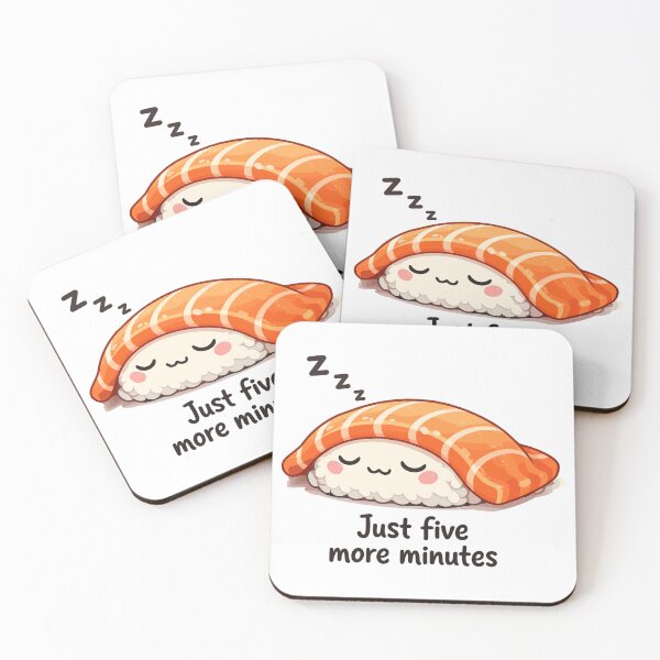 Item preview, Sleeping Kawaii Sushi: Just Five More Minutes designed and sold by Pineapple-Tree.