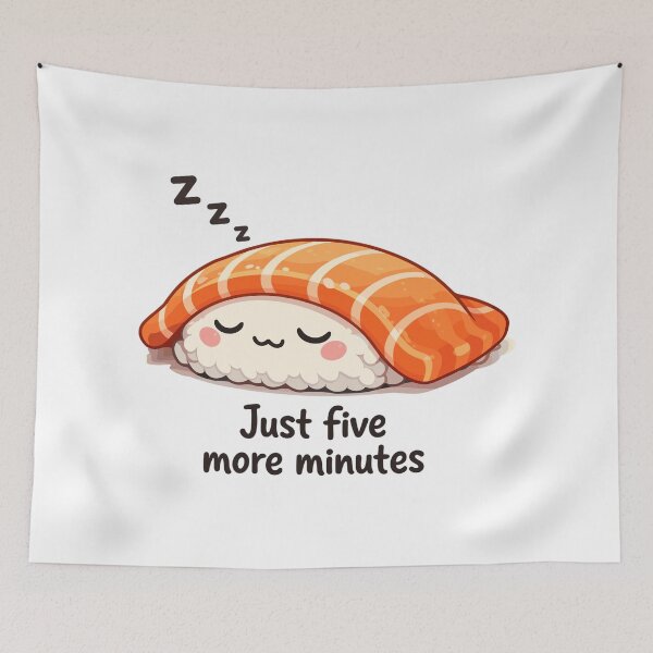 Item preview, Sleeping Kawaii Sushi: Just Five More Minutes designed and sold by Pineapple-Tree.