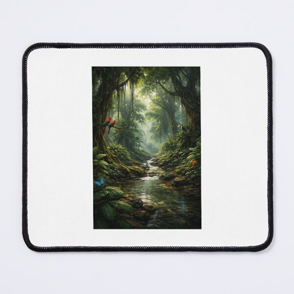 Item preview, Tropical Rainforest Jungle Stream designed and sold by Bombom153.