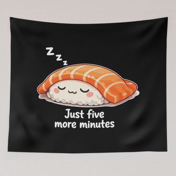 Item preview, Sleeping Kawaii Sushi: Just Five More Minutes designed and sold by Pineapple-Tree.