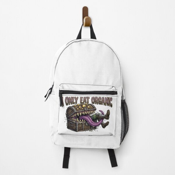 Item preview, I Only Eat Organic Funny Mimic RPG Monster designed and sold by Fenay Designs.