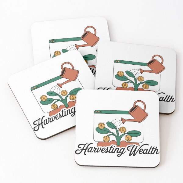 Item preview, Harvesting Wealth Website Growth Success Entrepreneur designed and sold by PixelWaveBD.