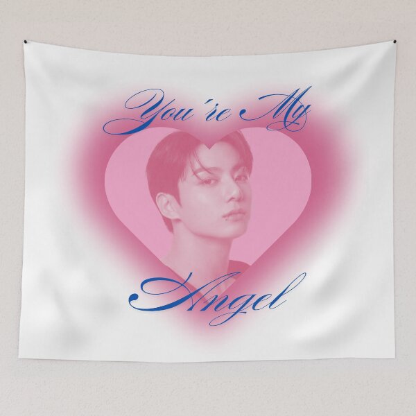 Artikelvorschau, BTS JK Jungkook Du bist mein Engel Herz entworfen und verkauft von lydiamoon1.