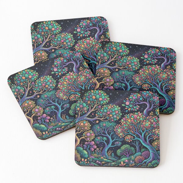 Item preview, A luminous dream forest at night designed and sold by Sigtrix.