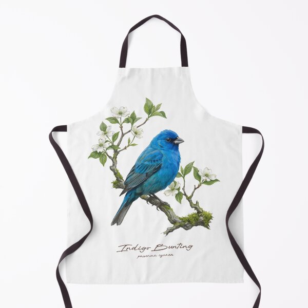 Item preview, Indigo Bunting and White Flower designed and sold by Takeda-art.