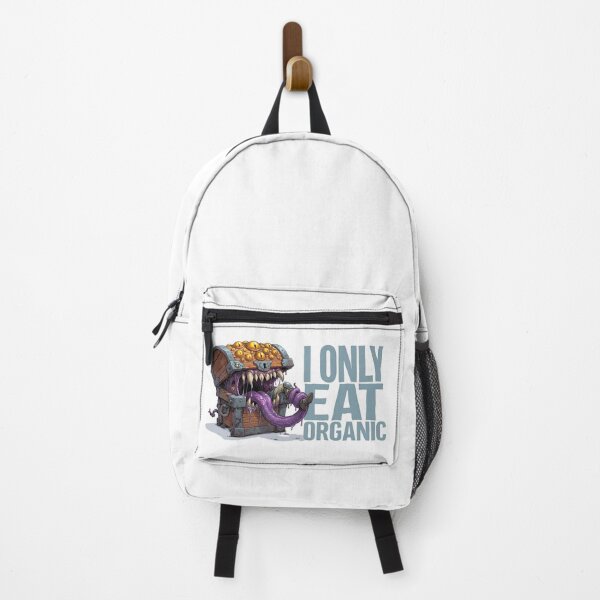 Item preview, I Only Eat Organic Monster Chest Fantasy RPG designed and sold by Fenay Designs.