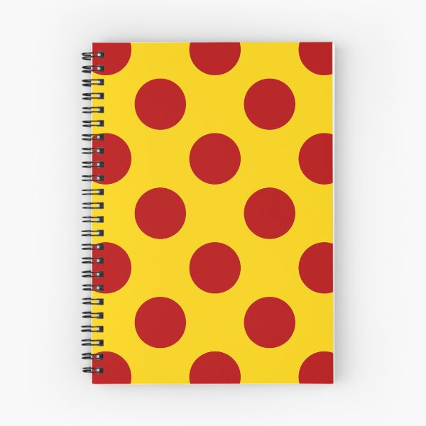 Item preview, Red polka dots on a yellow background designed and sold by Sonia Pascual Izquierdo.