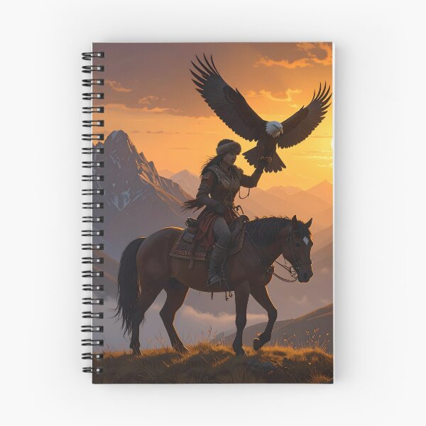 Item preview, Eagle Hunter Fantasy — Nomad Rider and Epic Eagle designed and sold by Schoenenwald - Illustrations Uniques et Originales.