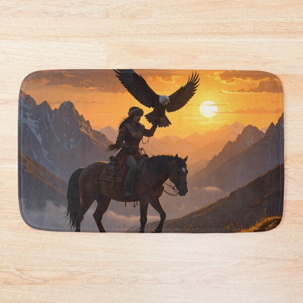 Item preview, Eagle Hunter Fantasy — Nomad Rider and Epic Eagle designed and sold by Schoenenwald - Illustrations Uniques et Originales.