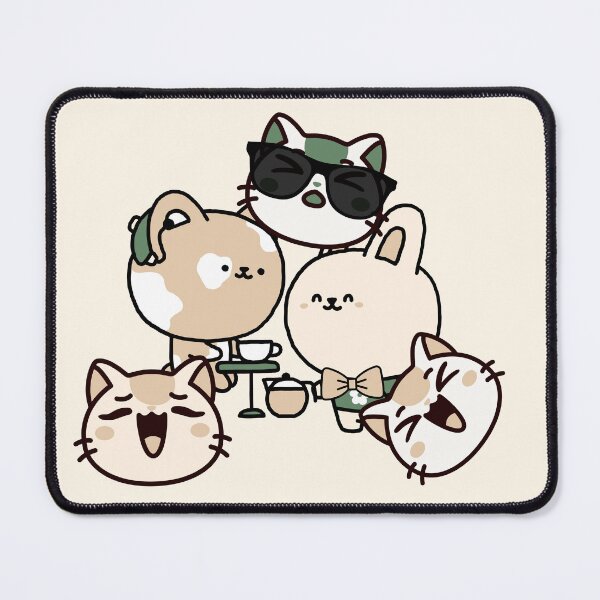 Item preview, Hard of Hearing Cat Enjoying Coffee with Friends designed and sold by Kanniax.