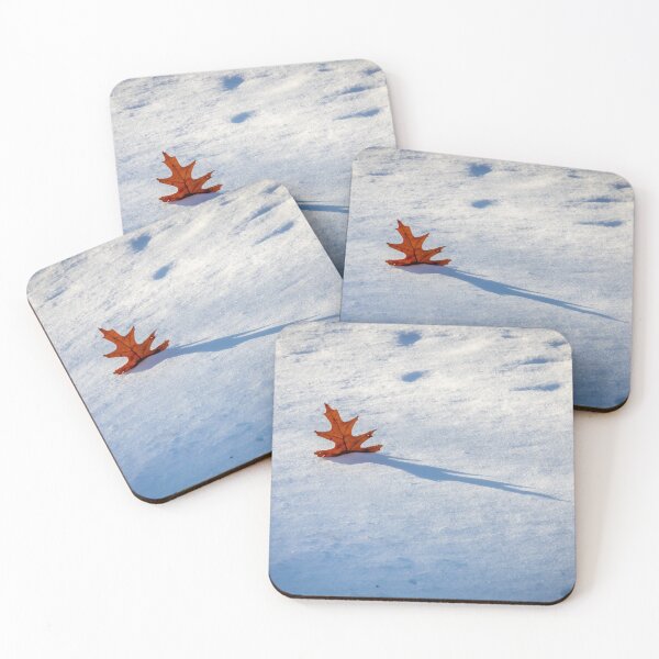 Item preview, Solitary Leaf on Snow at Mount Pleasant Cemetery, Toronto designed and sold by jrtwynam.