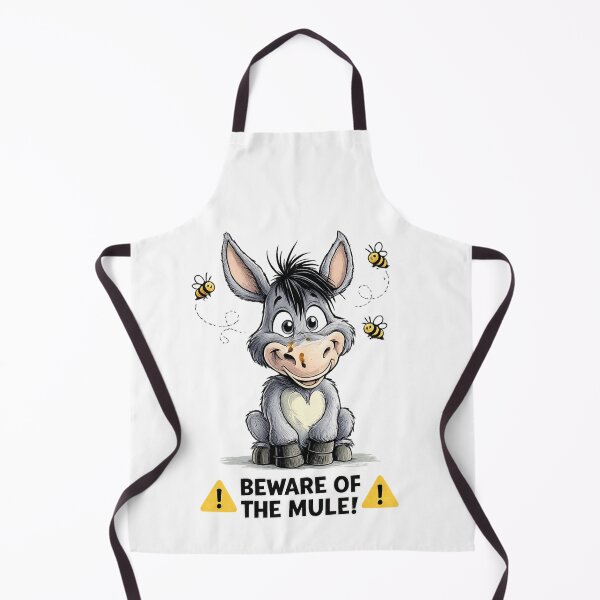 Item preview, Beware of the Mule Funny Donkey Warning Design designed and sold by Gezonde-Voeding.