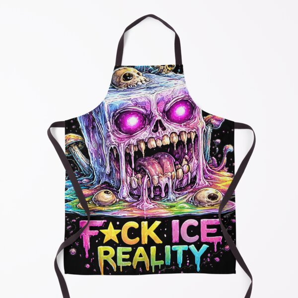 Item preview, F*ck Ice Reality Melting Skull – Trippy Horror Eye Cube Design designed and sold by MariDonna.