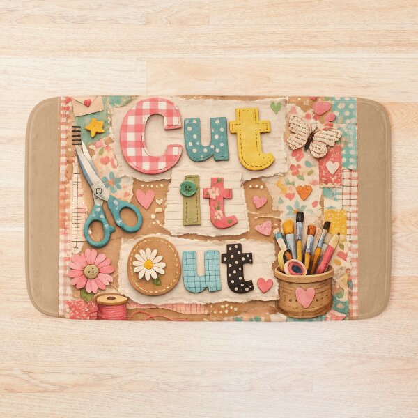 Item preview, Cute It Out – Whimsical Scrapbook Craft Design designed and sold by blankTeeShirt.
